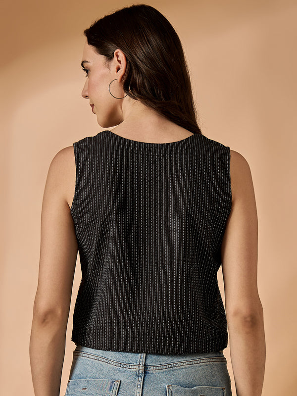 Thread Work Black Vest