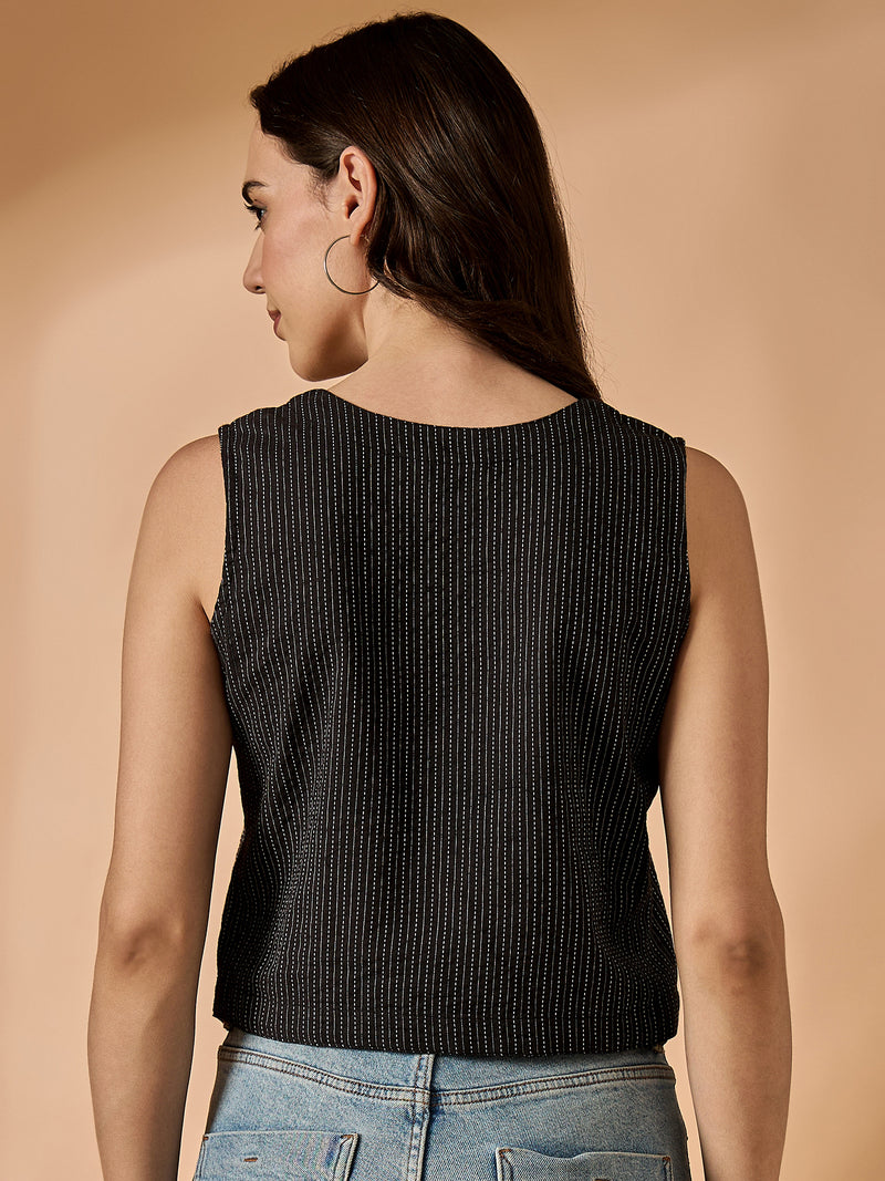 Thread Work Black Vest