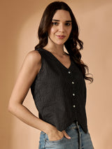 Thread Work Black Vest