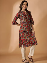 Floral Printed A-line Kurta
