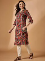 Floral Printed A-line Kurta