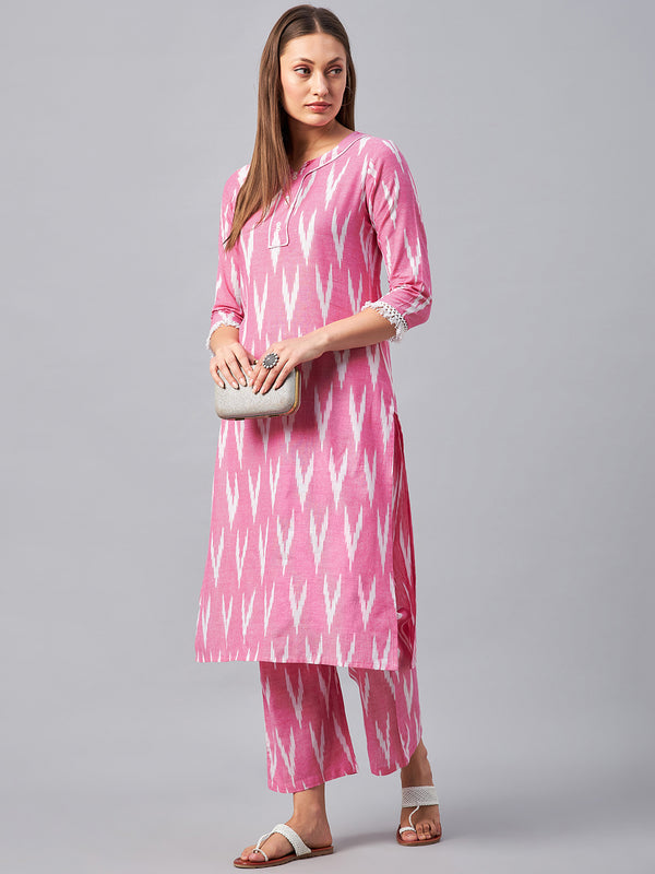 Cotton Printed Kurta  and Palazzo Set