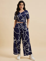 Abstract Printed Co-Ords Set