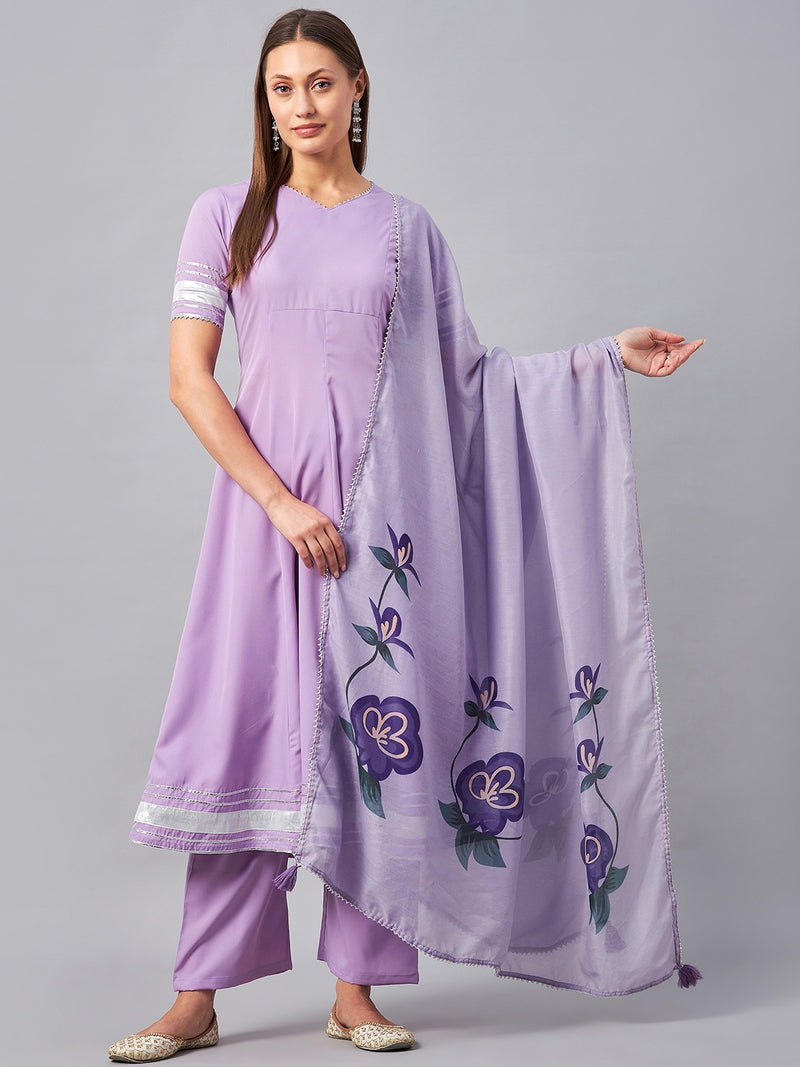 Anarkali Palazzo Dupatta Set