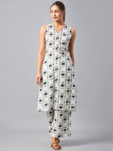 Cotton Printed Kurta  and Palazzo Set