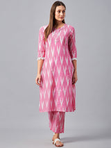 Cotton Printed Kurta  and Palazzo Set