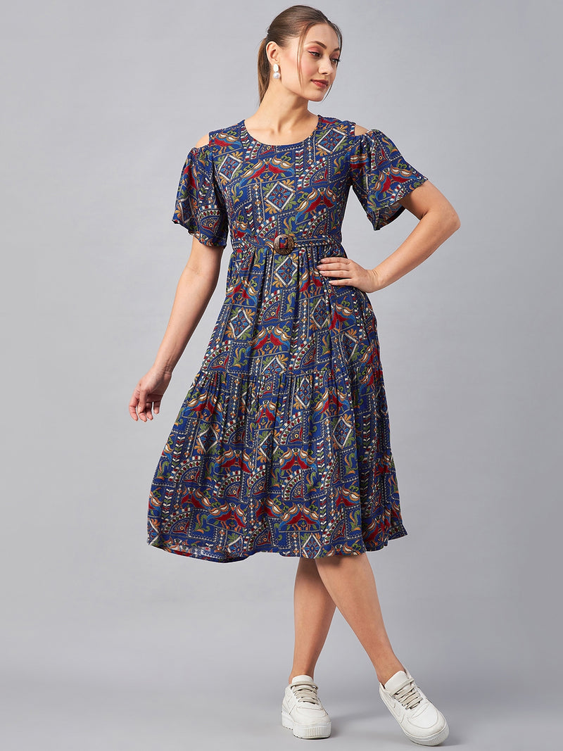 Off Shoulder Rayon Dress