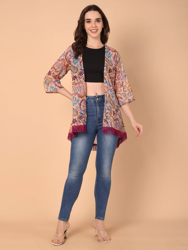 Paisley print Shrug