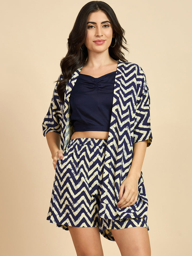 Abstract Printed Co-Ords Set