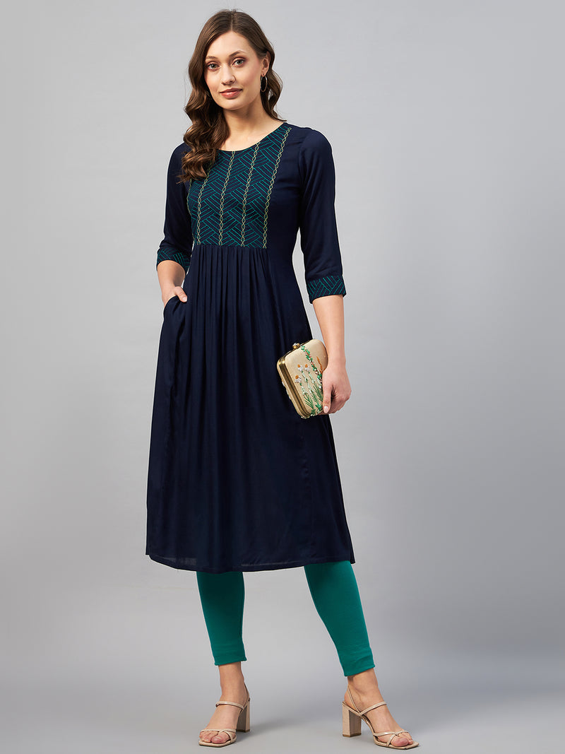 Georgette A line Kurta