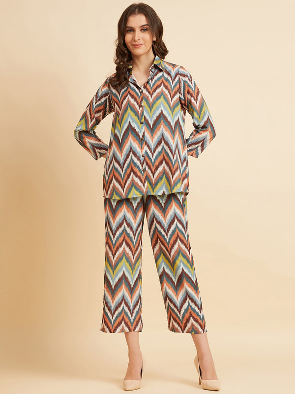 Abstract Printed  Co-Ord Set