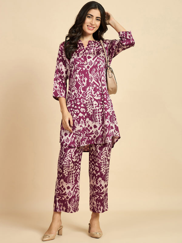 Abstract Printed Co-Ords Set