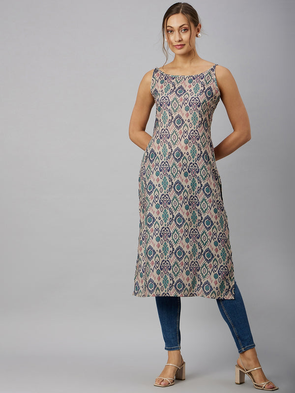 Printed Strappy Kurta