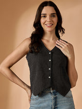 Thread Work Black Vest