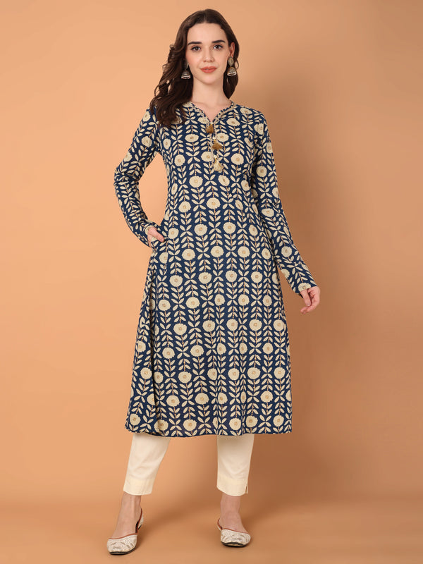 A-Line Printed Kurta