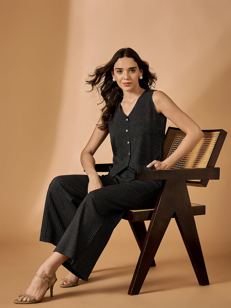 Thread Work Black Co-Ords Set