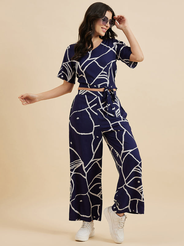 Abstract Printed Co-Ords Set