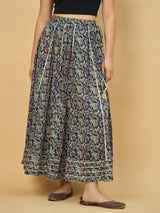 Azira Printed Flared Maxi Skirt for Women