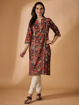 Floral Printed A-line Kurta
