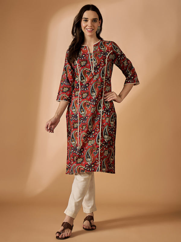 Floral Printed A-line Kurta