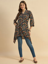 Abstract Printed A line Kurta