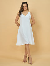 Azira Soild Ombre Collar Neck Maxi Dress
