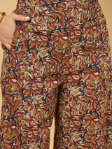 Azira Women’s Printed Cotton Vest with Palazzo Co-ords Set