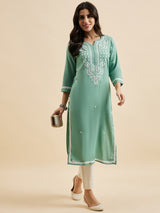 Embroidered Straight Kurta