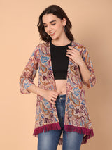 Paisley print Shrug