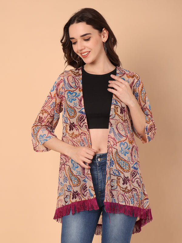 Paisley print Shrug