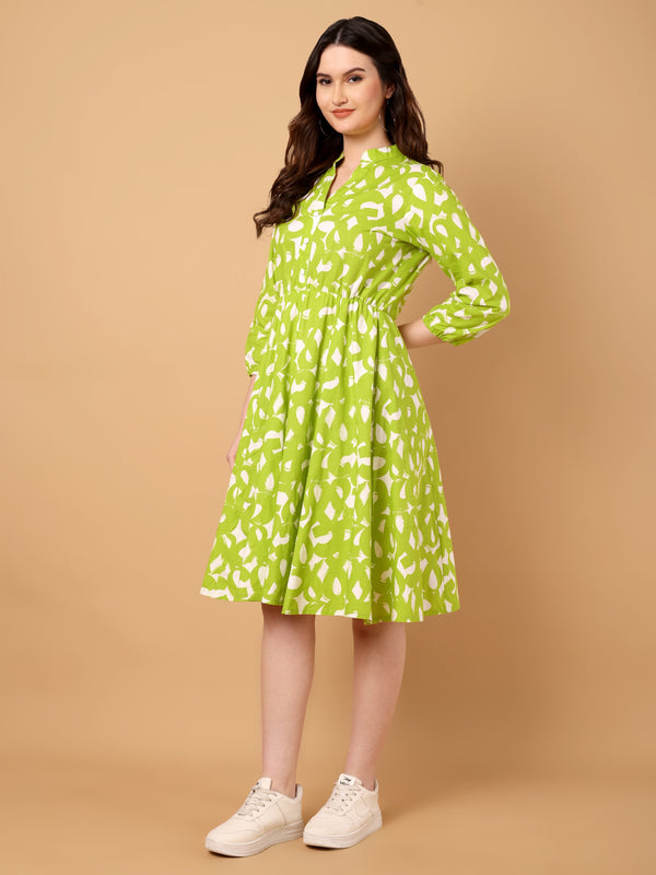 Abstract Printed Dress