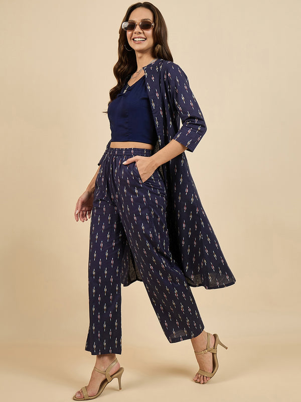 Blue Printed Co-Ords Set