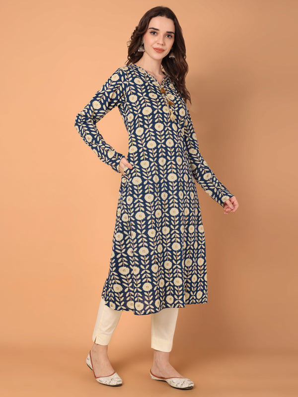 A-Line Printed Kurta