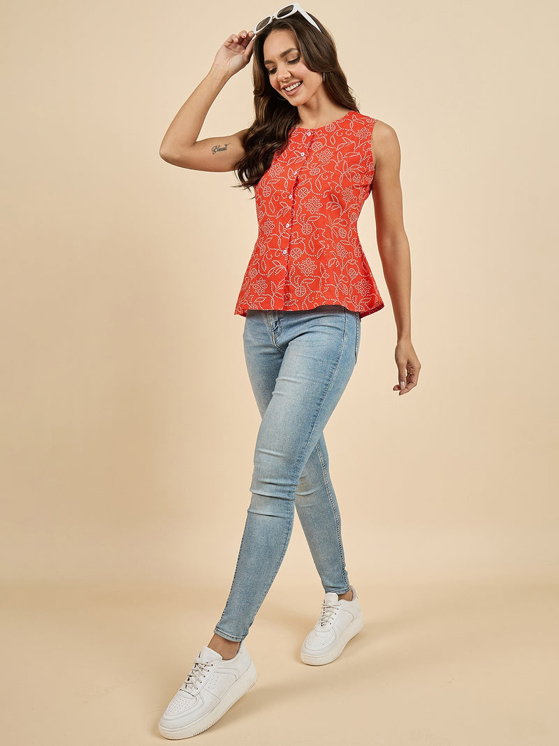 Bandhani Printed Top