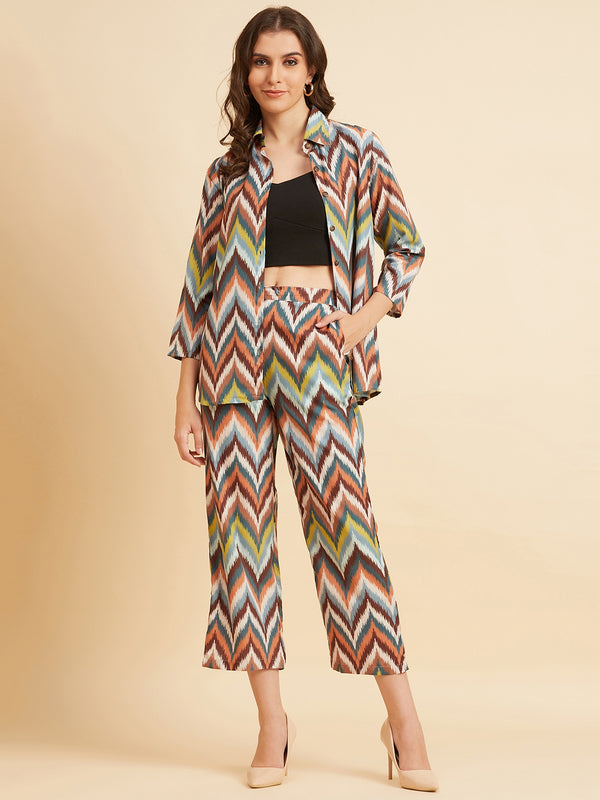 Abstract Printed  Co-Ord Set