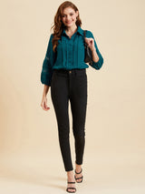 Rayon Solid Teal Top