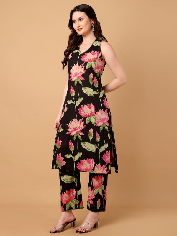 Floral Printed Kurta Set