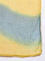 Plus Size Floral Printed Kurta With Palazzo & Dupatta Set