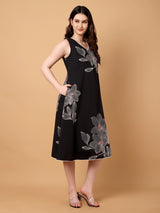 A-Line Printed Dress