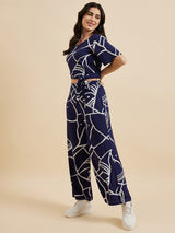 Abstract Printed Co-Ords Set