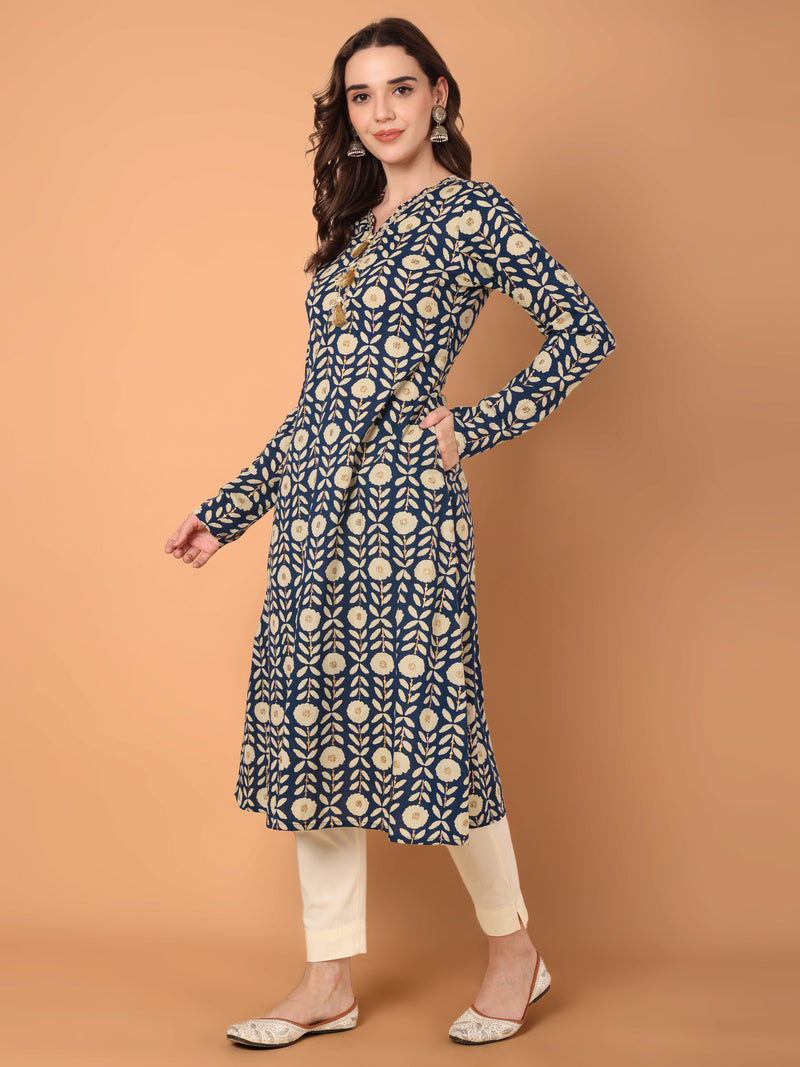 A-Line Printed Kurta