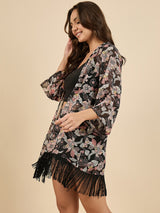 Georgette Floral Printed Shrug