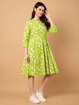 Abstract Printed Dress