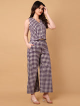 Checked Printed Co-Ord Set