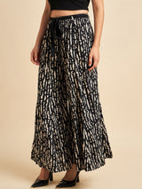 Printed Flared Rayon palazzos