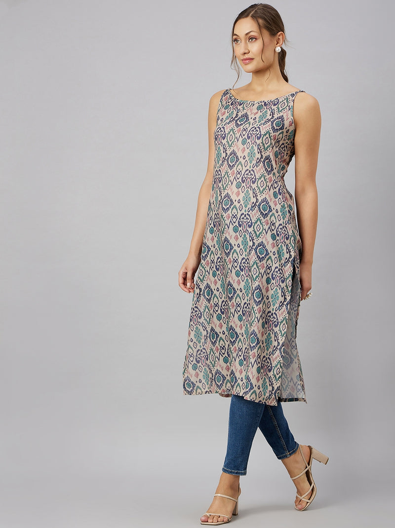 Printed Strappy Kurta