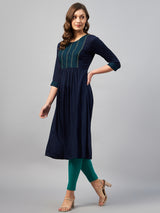 Georgette A line Kurta