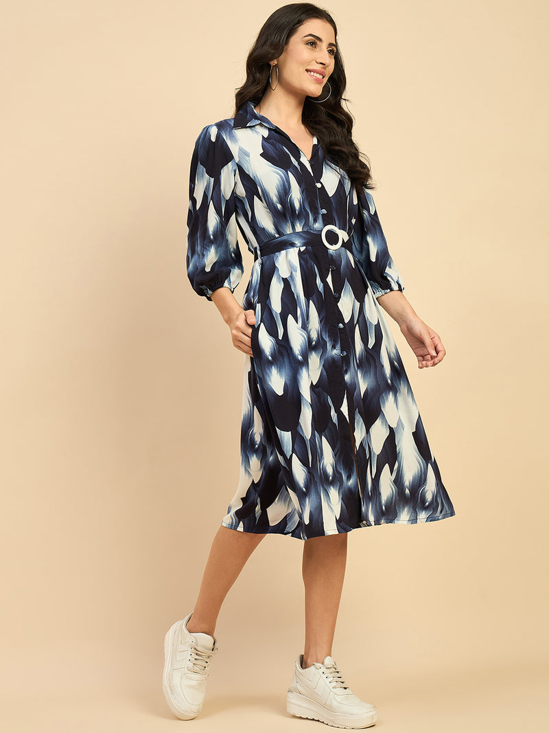 Abstract Printed Dress