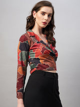 Wrap Around Printed Top