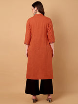 Embroidered Straight Kurta